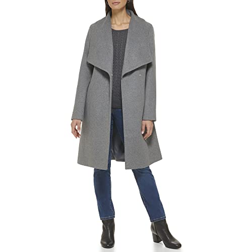 womens Belted Wool Classically Elegant Coat for Year-round Style (Standard and Plus Size