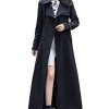 31g6FKhNE5L.jpg Women's Double Breasted Duster Trench Coat Slim Full Length Maxi Long Overcoat