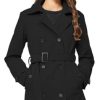 31gATVBt8RL.jpg Women's Trench Coat Long Double Breasted Peacoat for Outerwear Trench Knee Length