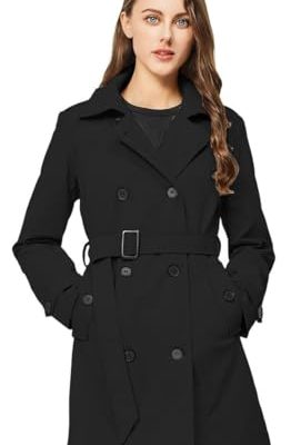 31gATVBt8RL.jpg Women's Trench Coat Long Double Breasted Peacoat for Outerwear Trench Knee Length