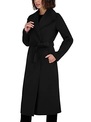 Women's Slim Fit Double-Faced Soft Blend Wrap Tie Belt – Long Wool Coat
