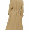 Womens Trench Coats Single Breasted Long Windproof Overcoat with Pockets and Belt