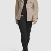 Women's Short Peplum Trench Coat