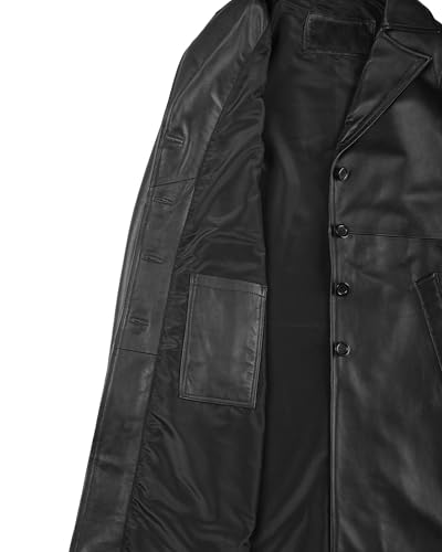 31nIU6A1drL.jpg Leather Car Coats for Womens - Real Long Leather Jacket Women Premium Lambskin Leather Coat For Women