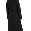 Women's Slim Fit Double-Faced Soft Blend Wrap Tie Belt – Long Wool Coat