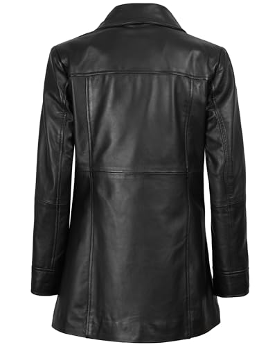 31pNLSChlL.jpg Real Leather Jacket Women - Lambskin Leather Car Coats For Womens - Stylish Soft Women's Trench Coats