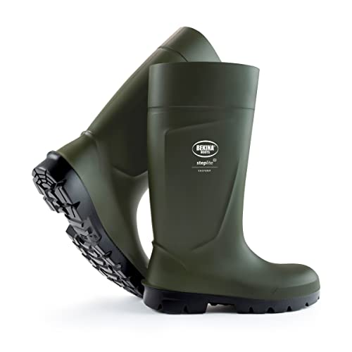 Steplite EasyGrip O4 Waterproof Wellington Boots for Men and Women - Ultra Lightweight Non Slip Work Boots with SRC Certified
