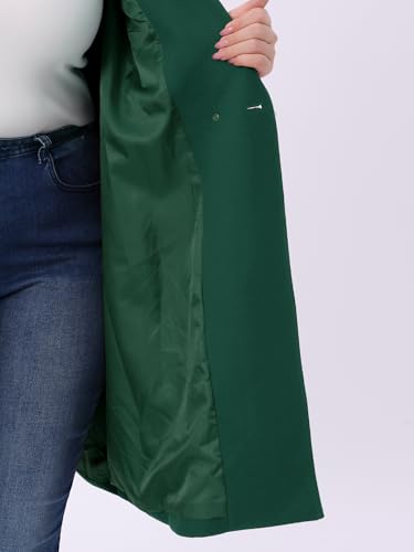 31vGzjUWwdL.jpg Plus Size Winter Coats for Women Lapel Single Breasted Belted with Pocket Pea Coats Trench Coats