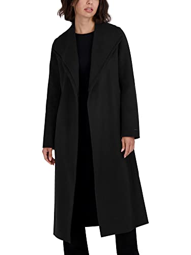 Women's Slim Fit Double-Faced Soft Blend Wrap Tie Belt – Long Wool Coat