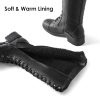 412jYpM-RDL.jpg Women's Pu Knee High Riding Combat Boots