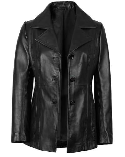 Leather Blazers For Women - Blazers For Women Business Casual - Real Lambskin Blazer Jackets For Women's