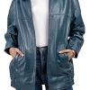 4152xzrXcFL.jpg Oversized Leather Jacket Women - Lambskin Leather Fall Jacket for Womens Fashion Plus Size Outfits