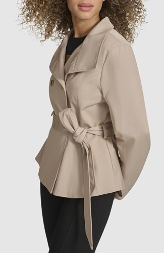 Women's Short Peplum Trench Coat