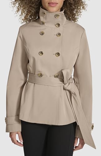 Women's Short Peplum Trench Coat