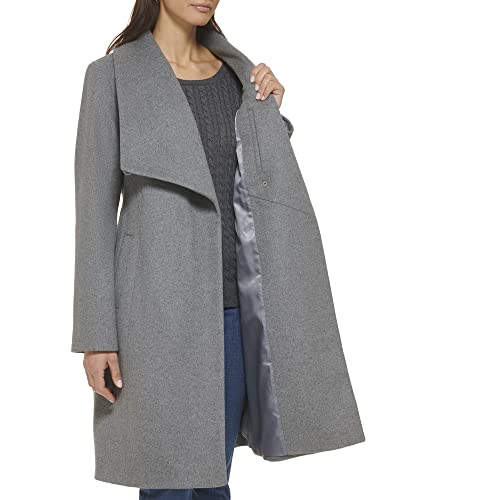womens Belted Wool Classically Elegant Coat for Year-round Style (Standard and Plus Size