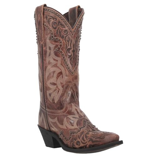 Red Braylynn Women's Western Leather Boots 52411