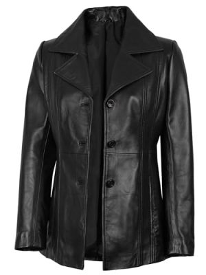 Leather Blazers For Women - Blazers For Women Business Casual - Real Lambskin Blazer Jackets For Women's