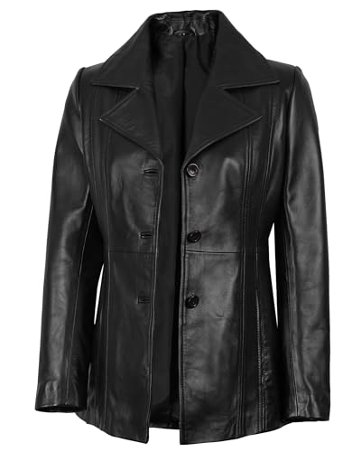 Leather Blazers For Women - Blazers For Women Business Casual - Real Lambskin Blazer Jackets For Women's