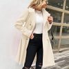 41CHWDY39RL.jpg 2024 Women's Fashion Trench Coat Notch Lapel Double Breasted Thick A Line Pea Coats Jacket with Pockets(S-2XL)