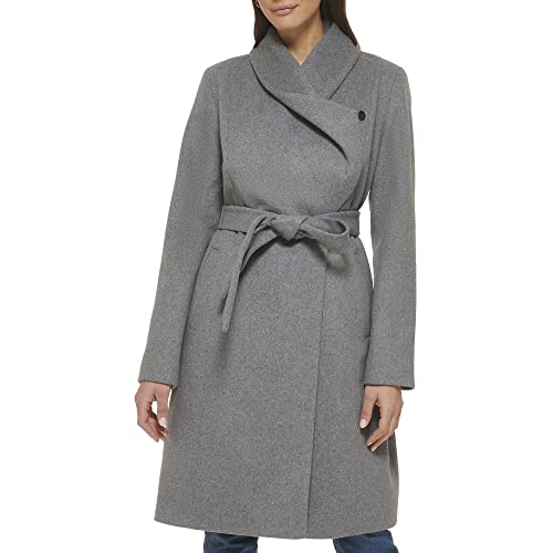 womens Belted Wool Classically Elegant Coat for Year-round Style (Standard and Plus Size