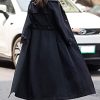41DSpmsoeVL.jpg Women's Double Breasted Duster Trench Coat Slim Full Length Maxi Long Overcoat
