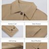 Womens Long Trench Coat Single Breasted Oversized Windproof Classic Lapel Fall Overcoat