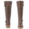 Women's Knee High Boots Classic Comfort Riding Combat Boot Round Toe Side Zipper Long Tall Fall Winter Boots for Women.