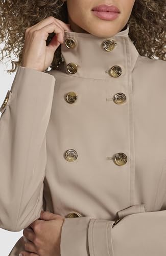 Women's Short Peplum Trench Coat