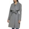 womens Belted Wool Classically Elegant Coat for Year-round Style (Standard and Plus Size
