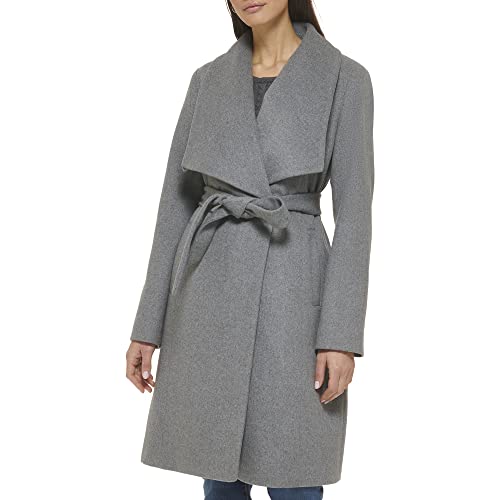 womens Belted Wool Classically Elegant Coat for Year-round Style (Standard and Plus Size