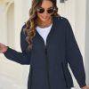 Rain Jacket for Women Waterproof Lightweight Windbreaker Jacket with Hood Packable Raincoat with Pockets S-3XL