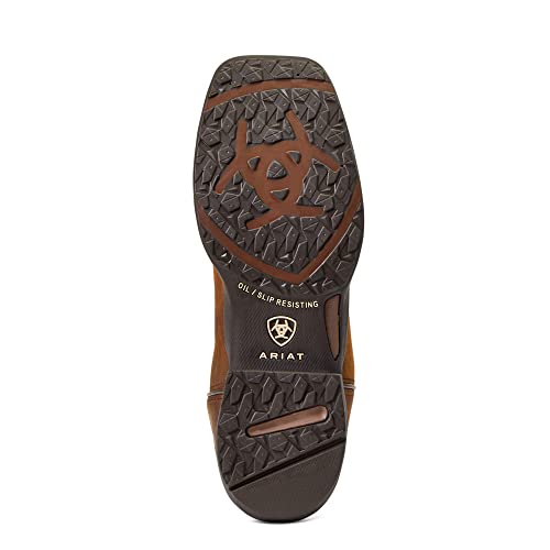 Womens Anthem Patriot Embroidery Pull On Casual Boots Mid Calf Low Heel 1-2" - Brown