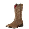 41LvYxXvKL.jpg Delilah Leather Western Boots - Women??s Comfortable Cowgirl Boot