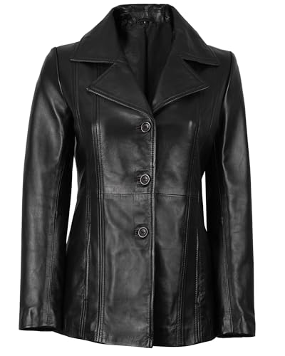 Leather Blazers For Women - Blazers For Women Business Casual - Real Lambskin Blazer Jackets For Women's