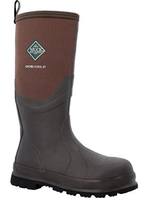 Boots Chore Cool Warm Weather Tall Steel Toe Men's Rubber Work Boot