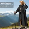 41PB3WvceXL.jpg Lightweight Long Rain Coat for Women, Waterproof Raincoat with Hood, Packable Rain Jacket Windbreaker, Storage Bag