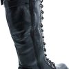41Plnm3SH1L.jpg Mango 27 Womens Knee High Buckle Riding Boots