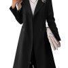 41R3SAZKM2L.jpg Womens Long Double Breasted Coats Lapel Collar Pea Coat Winter Slim Fit Jackets Trench Coat Outwear