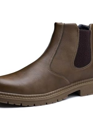 41RFHOFN5GL.jpg Unisex-Adults Steel Toe Chelsea Boots, Men's Industrial Construction Shoes, Waterproof, Lightweight, Comfortable, Non-slip