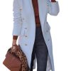 41Svu3b3wUL.jpg Wool Coats for Women Fall Winter Dress Peacoat Long Trench Coat Double Breasted Blazer Jackets Overcoat