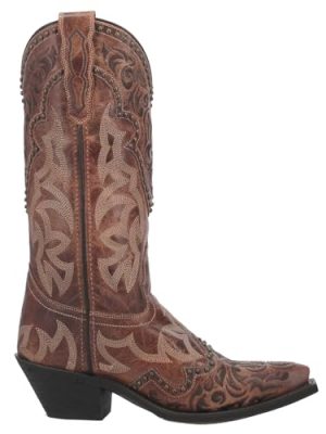 Red Braylynn Women's Western Leather Boots 52411
