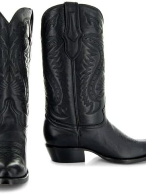 Mens Classic Round Toe Cowboy Boots H7001