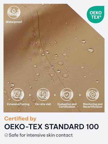 41T48TFGtL.jpg Women's Waterproof Rain Jacket Long Raincoat Hooded Windbreaker Trench Coat