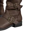 Caribbean Pirate Boots Adventure Footwear Halloween Costume Renaissance Medieval Cosplay
