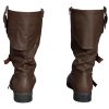 Caribbean Pirate Boots Adventure Footwear Halloween Costume Renaissance Medieval Cosplay