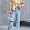 41WoJEEI3XL.jpg Women Crop Double Breasted Trench Coat Raglan Sleeve Work Office Cropped Jacket With Pockets