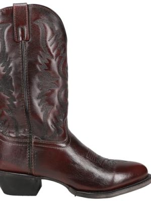 41YyR5nSBbL.jpg Black Birchwood Mens R Toe Western Boots 68450