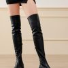 41c6LItHQL.jpg Women's Over The Knee Boots Thigh High Low Block Heel Pointed Toe Long Stretch Boots