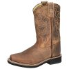 Smoky Mountain Women's Mesa Square Toe Pull On Brown Oil Distressed/Navy Crackle Boots