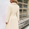 41fE1YJCMlL.jpg 2024 Women's Fashion Trench Coat Notch Lapel Double Breasted Thick A Line Pea Coats Jacket with Pockets(S-2XL)